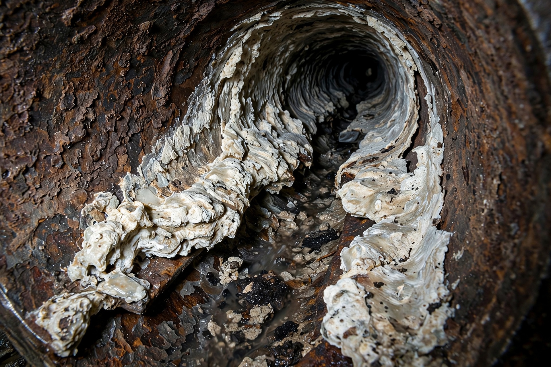 Signs of Internal Scale Buildup in Mid-Century Ontario Cast Iron Laterals