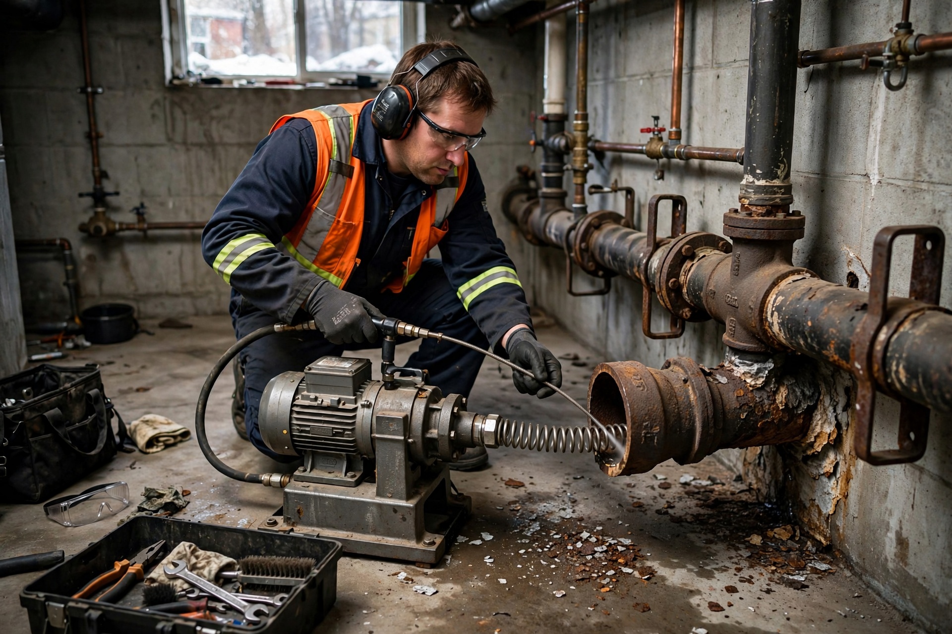 Cast Iron Pipe Descaling in Ontario, CA